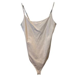 Abercrombie & Fitch Soft A & F Collection Neutral Taupe Bodysuit Like New!